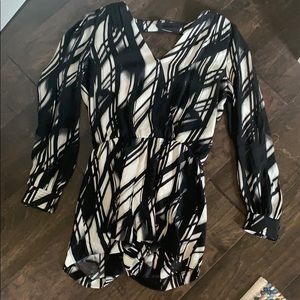 Parker black/white romper